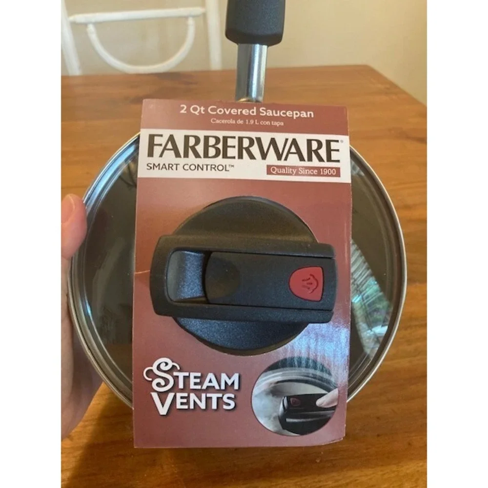 Farberware Smart Control 2qt Aluminum Covered Saucepan‎ Black NEW